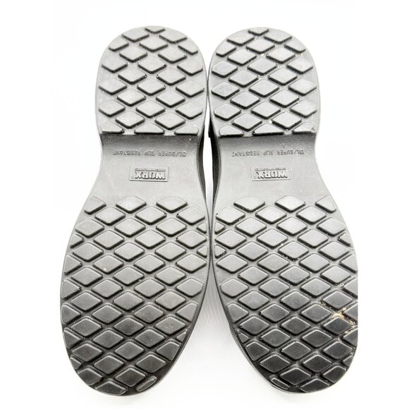 WORX BY RED WING Composite Toe Oil‎ Slip Resistant Shoes Size 8 Mens Brown - Picture 2 of 10